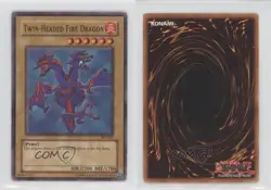 Twin-Headed Fire Dragon Unlimited YuGiOh Pharaoh's Servant #PSV-042 2002 0bt4 - Image 3