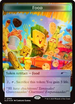 1x - FOOD TOKEN [FOIL] - Secret Lair - NM MTG [Magic the Gathering] - Image 1