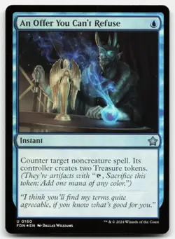 MTG An Offer You Can't Refuse Foil U Foundations 160 LP - Image 1