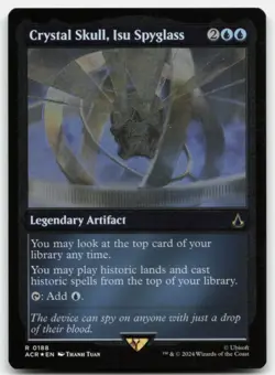 MTG Crystal Skull, Isu Spyglass (Foil Etched) R Universes Beyond: Assassin's Cre - Image 1