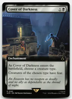 MTG Cover of Darkness (Extended Art) R Universes Beyond: Assassin's Creed 163 LP - Image 1