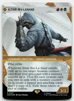 MTG Altair Ibn-La'Ahad (Showcase) Foil M Universes Beyond: Assassin's Creed 137 - Image 1