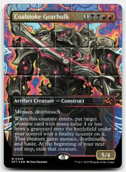 MTG Coalstoke Gearhulk (Borderless) Foil M Aetherdrift 349 LP - Image 1