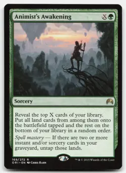 MTG Animist's Awakening R Magic Origins 169 LP - Image 1