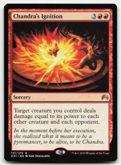 MTG Chandra's Ignition R Magic Origins 137 LP - Image 1