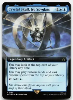 MTG Crystal Skull, Isu Spyglass (Extended Art) R Universes Beyond: Assassin's Cr - Image 1