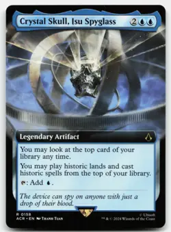 MTG Crystal Skull, Isu Spyglass (Extended Art) R Universes Beyond: Assassin's Cr - Image 1