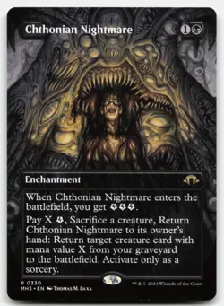 MTG Chthonian Nightmare (Borderless) R Modern Horizons 3 330 LP - Image 1