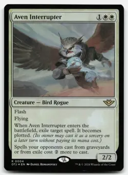 MTG Aven Interrupter Foil R Outlaws of Thunder Junction 4 LP - Image 1