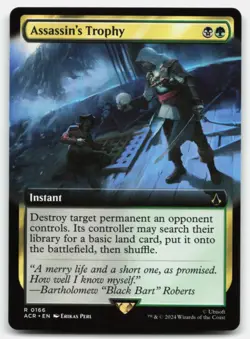 MTG Assassin's Trophy (Extended Art) R Universes Beyond: Assassin's Creed 166 LP - Image 1