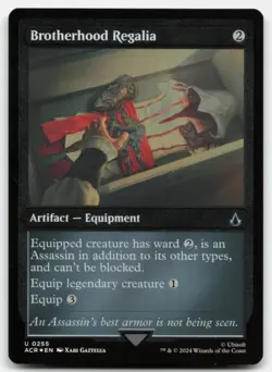 MTG Brotherhood Regalia (Foil Etched) U Universes Beyond: Assassin's Creed 255 L - Image 1