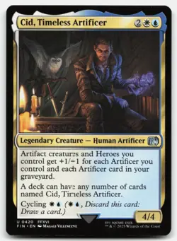 MTG Cid, Timeless Artificer (0420) U FINAL FANTASY 420 LP - Image 1