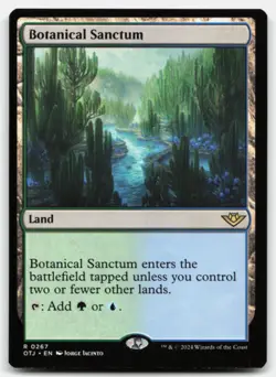 MTG Botanical Sanctum R Outlaws of Thunder Junction 267 LP - Image 1