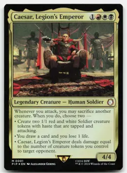 MTG Caesar, Legion's Emperor Foil M Universes Beyond: Fallout 1 LP - Image 1