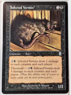 Infected Vermin - Odyssey - Magic the Gathering MTG Nice! - Image 1