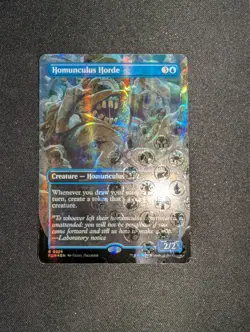1x MTG Homunculus Horde (Borderless) (Mana Foil) - Foundations (FDN) #376 - Image 1