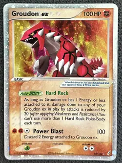 Groudon ex 93/100 Pokemon TCG Crystal Guardians Holo - Image 1