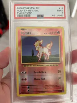 2016 Pokemon XY Evolutions 019/108 Ponyta-Reverse Foil PSA 9 - Mint - Image 1