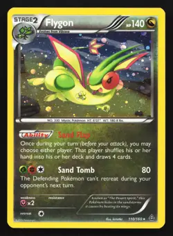 Pokemon Flygon 110/160 Primal Clash Cosmos Holo Rare MP - Image 1