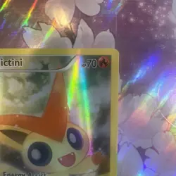 Victini XY117 Black Star Promo Pokemon Card XY Generations Full Art Holo - Image 3