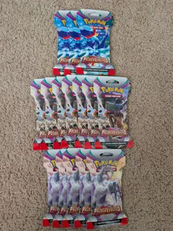 Pokemon TCG Paldea Evolved Sleeved Booster Packs Lot of 15 New/Sealed - Image 1