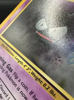 Gastly 50/102 Base Set Unlimited Pokemon TCG 1999 MP - Image 3