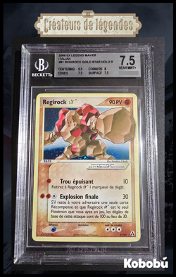 Carte Pokemon Regirock Gold Star 91/92 BGS 7.5 Bloc EX Createurs de legendes FR - Image 1