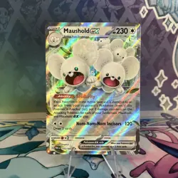 Maushold ex 155/182 Double Rare Holo Paradox Rift Pokemon TCG Near Mint - Image 1