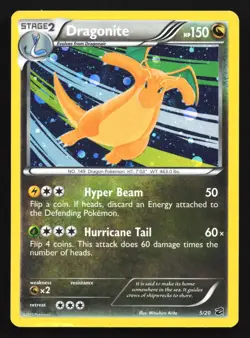 Pokemon Dragonite 5/20 Dragon Vault Cosmos Holo Rare HP - Image 1