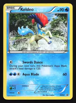 Pokemon Keldeo BW60 Black & White Holo Black Star Promo MP - Image 1