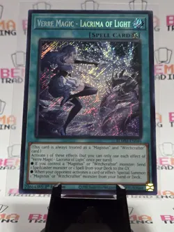 3X Yugioh! Verre Magic - Lacrima of Light - BLMM-EN046 - Secret Rare - 1st Ed - Image 1