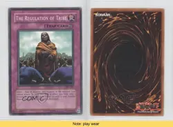 The Regulation of Tribe Unlimited YuGiOh Pharaoh's Servant #PSV-027 READ 1a1 - Image 3