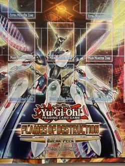 2017 Yugioh Flames of Destruction Sneak Peek Playmat Yugioh Playmat New - Image 3
