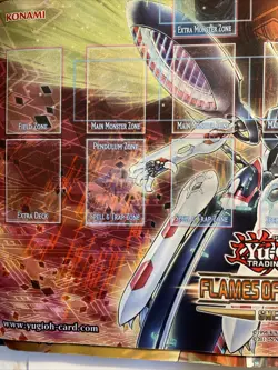 2017 Yugioh Flames of Destruction Sneak Peek Playmat Yugioh Playmat New - Image 5