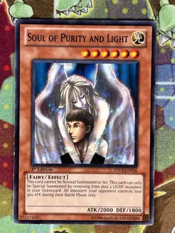 Yugioh Soul Of Purity And Light SDLS-EN016 Single - Image 1