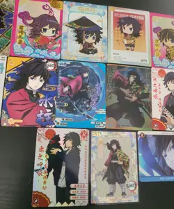 Giyu Tomioka Card Lot - Demon Slayer Anime CCG 15 Cards - Image 3