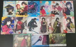 Giyu Tomioka Card Lot - Demon Slayer Anime CCG 15 Cards - Image 1