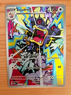 Pokemon TCG Scarlet Violet Paradox Rift Loudred Card 212/182 Foil MINT - Image 1