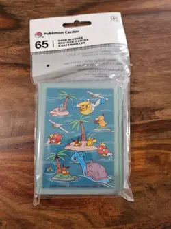POKEMON TCG SUNNY SEA CARD SLEEVES POKEMON CENTER 65 SLEEVES SEALED - Image 1