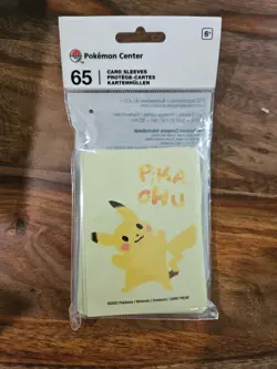Pokemon Center Pikachu Trading Card Sleeves - 65 Pack New - Image 1