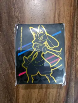 Pokemon Crown Zenith ETB Lucario Premium Card Sleeves 65ct New Sealed - Image 1