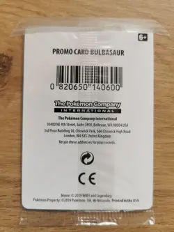 Pokemon Bulbasaur SM198 Black Star Promo Holo Rare Card Detective Pikachu Sealed - Image 2