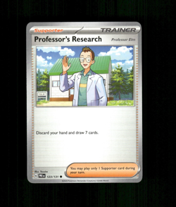2025 Prismatic Evolutions Professor's Research Pokemon Card #123/131 TCG Trainer - Image 1
