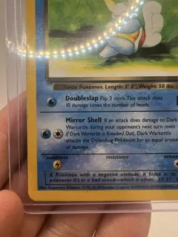 Dark Wartortle 46/82 Team Rocket Unlimited Uncommon Pokemon Card - Image 4