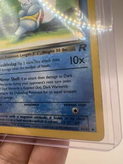 Dark Wartortle 46/82 Team Rocket Unlimited Uncommon Pokemon Card - Image 5