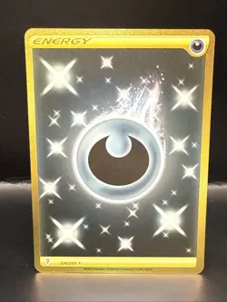 Pokemon Darkness Energy TCG Card 236/203 Evolving Skies Gold Secret Rare - Image 2