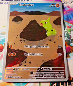 Pokemon Francais Card Holo Carte Pachyradjah EX 245/193 PAL FR PAL 2023 - Image 1