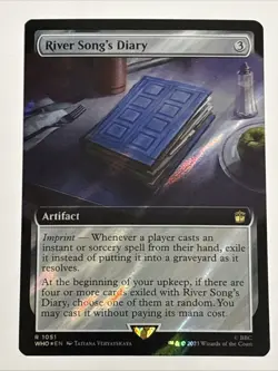 MTG Doctor Who River Song's Diary Extended Art Surge Foil 1051 NM Rare - Image 1
