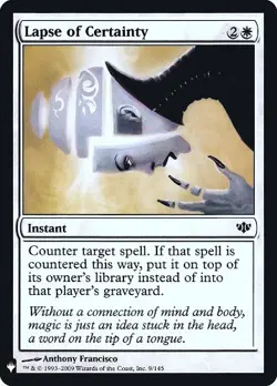 Light Play, English MTG Foil Lapse of Certainty - Foil Mystery Booster - Retail - Image 1