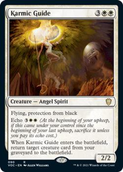 Light Play, English MTG Regular Karmic Guide Commander: Innistrad: Crimson Vow M - Image 1